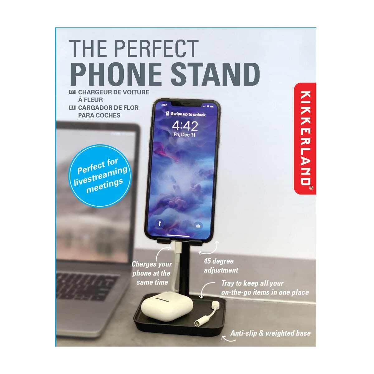 Kikkerland - Câble de recharge Iphone articulé