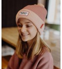 Hello Hossy - Bonnet enfant à pompon rose pastel