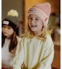 Hello Hossy - Bonnet enfant à pompon rose pastel