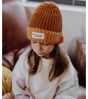 Hello Hossy - Bonnet enfant grosse maille brownie