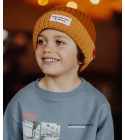Hello Hossy - Bonnet enfant grosse maille brownie