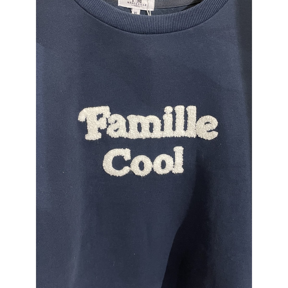 PM Mère & Fille - Pull maman écru à rayures vertes