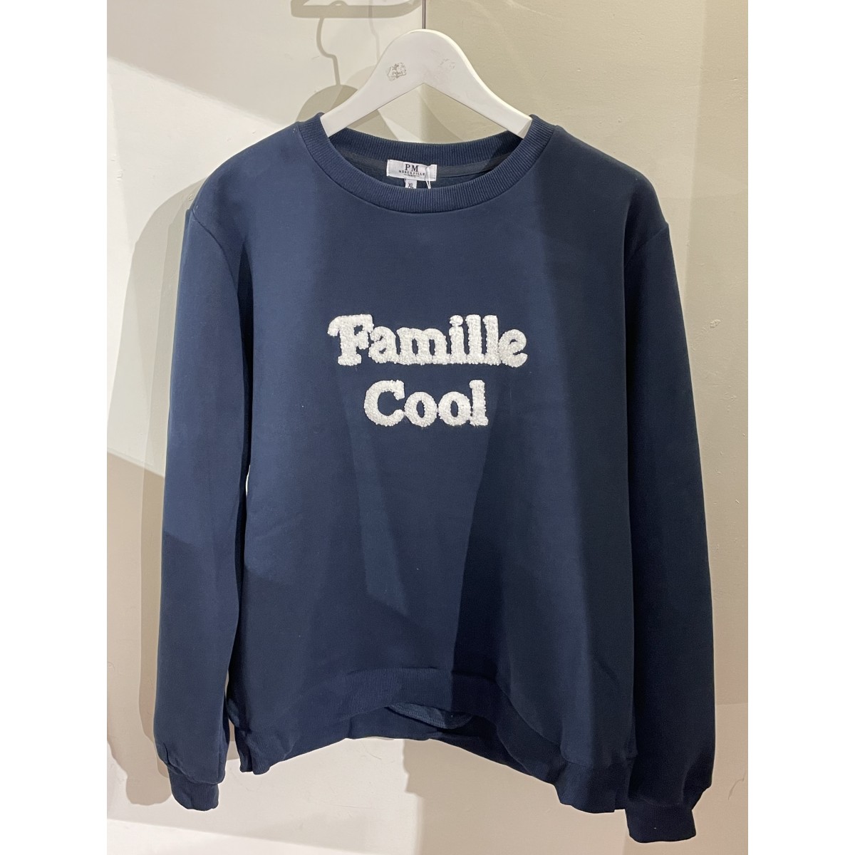 PM Mère & Fille - Pull maman écru à rayures vertes