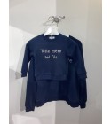 PM Mère & Fille - Sweat maman Telle mère tel fils bleu