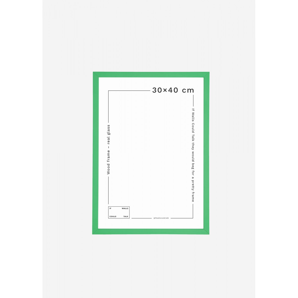 IWCT - Cadre bois 30x40 vert clair