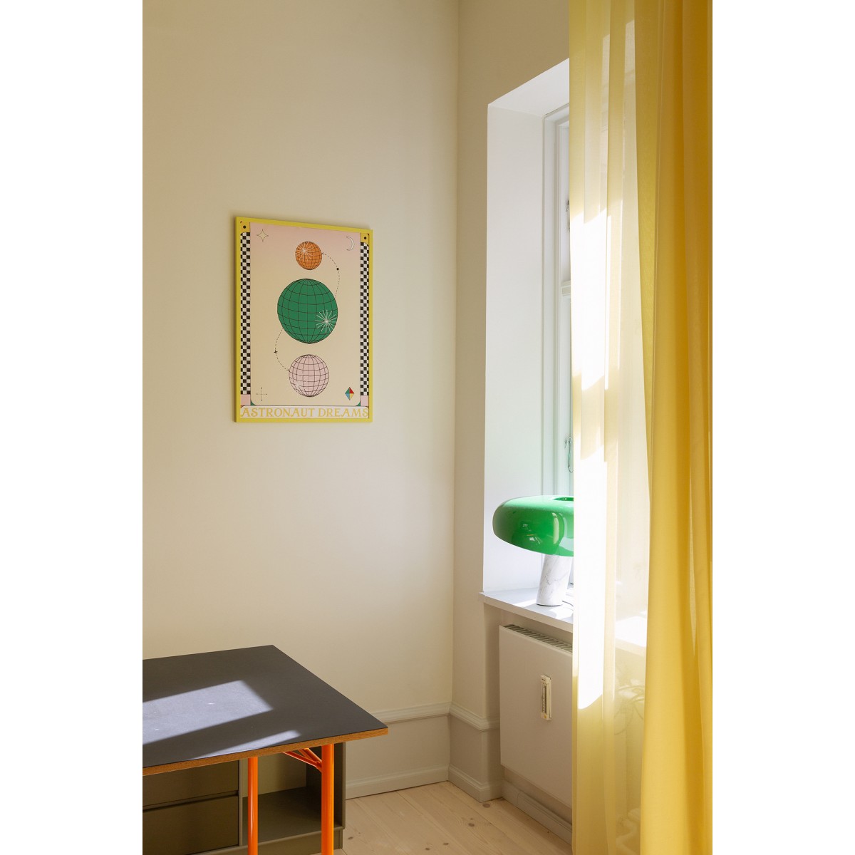 IWCT - Cadre bois 30x40 jaune