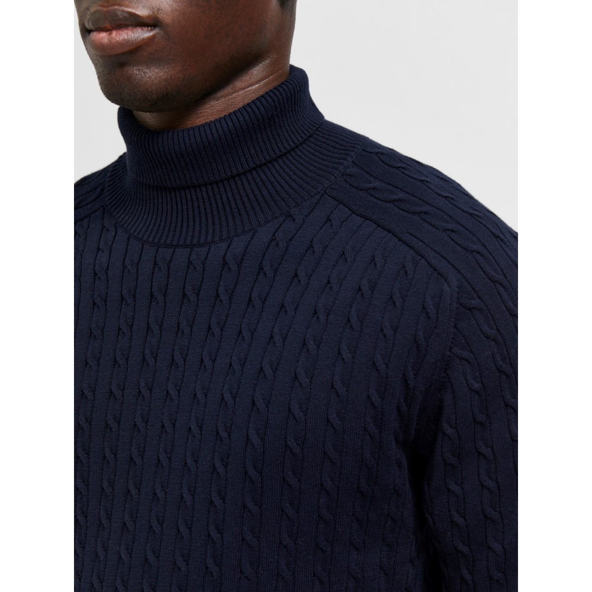 Selected homme - Pull fin marine texturisé pour hommes