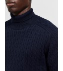Selected homme - Pull fin marine texturisé pour hommes