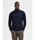 Selected homme - Pull fin marine texturisé pour hommes