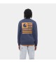 Carhartt WIP - T-shirt gris chiné Label State Flag