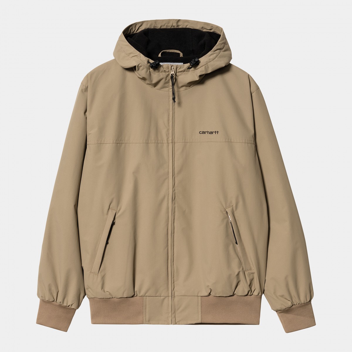 Carhartt - Veste à capuche noire doublée polaire
