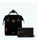 Cabaia - Petit sac à dos noir moumoute