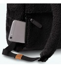Cabaia - Petit sac à dos noir moumoute
