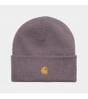 Carhartt WIP - Bonnet mauve chase beanie