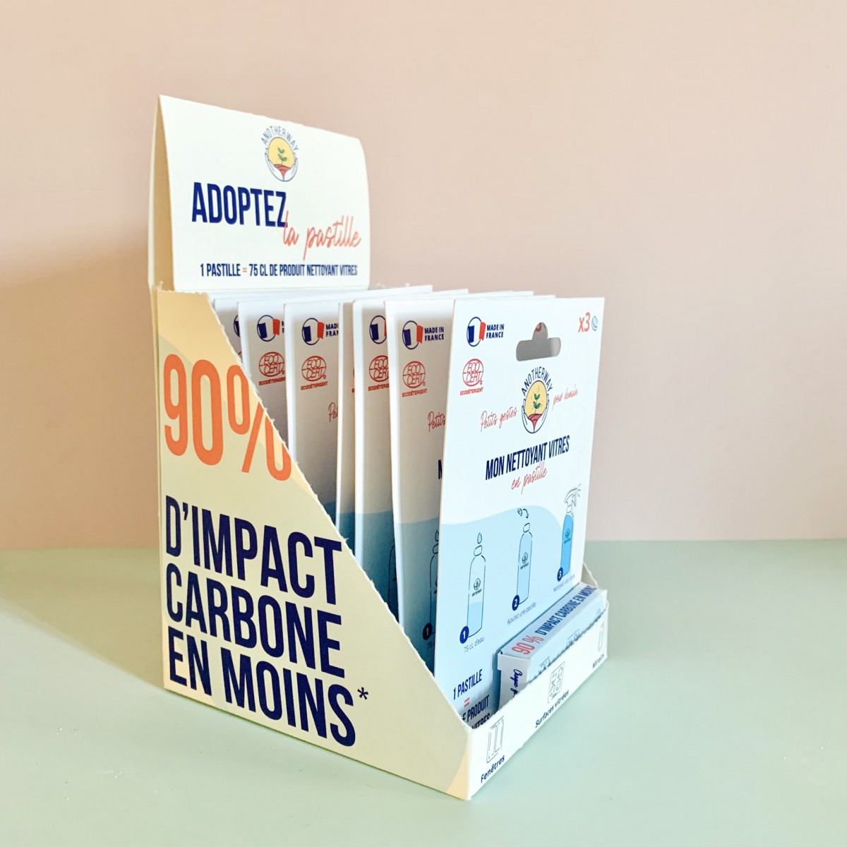 Anotherway - Nettoyant vitres en pastilles x3