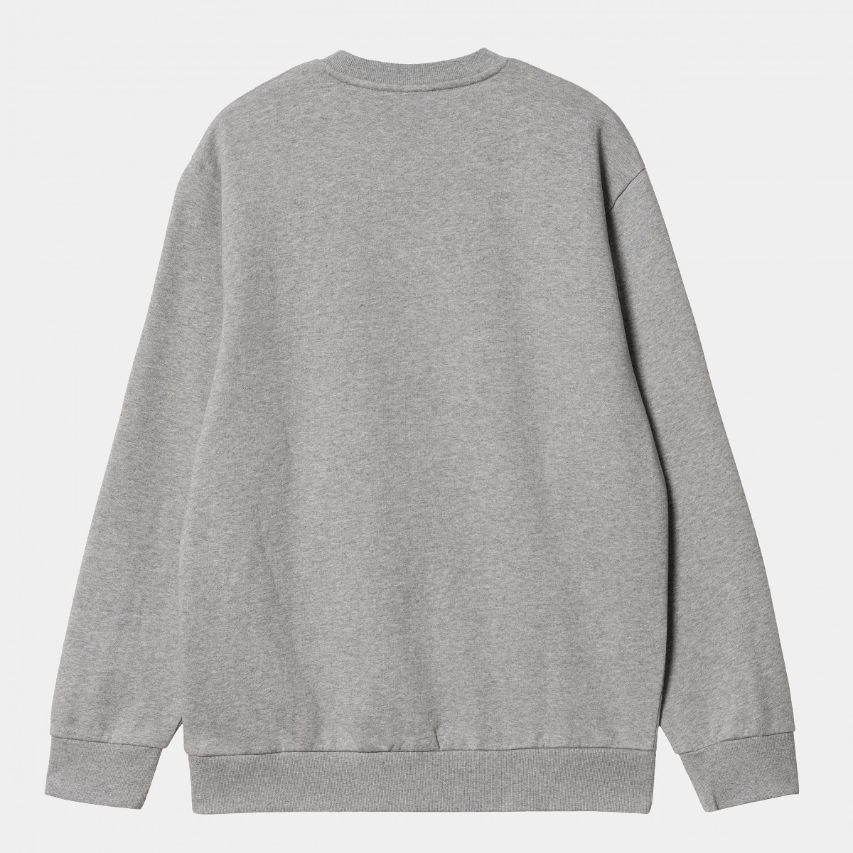 Carhartt WIP -  Sweat gris floqué en rouge
