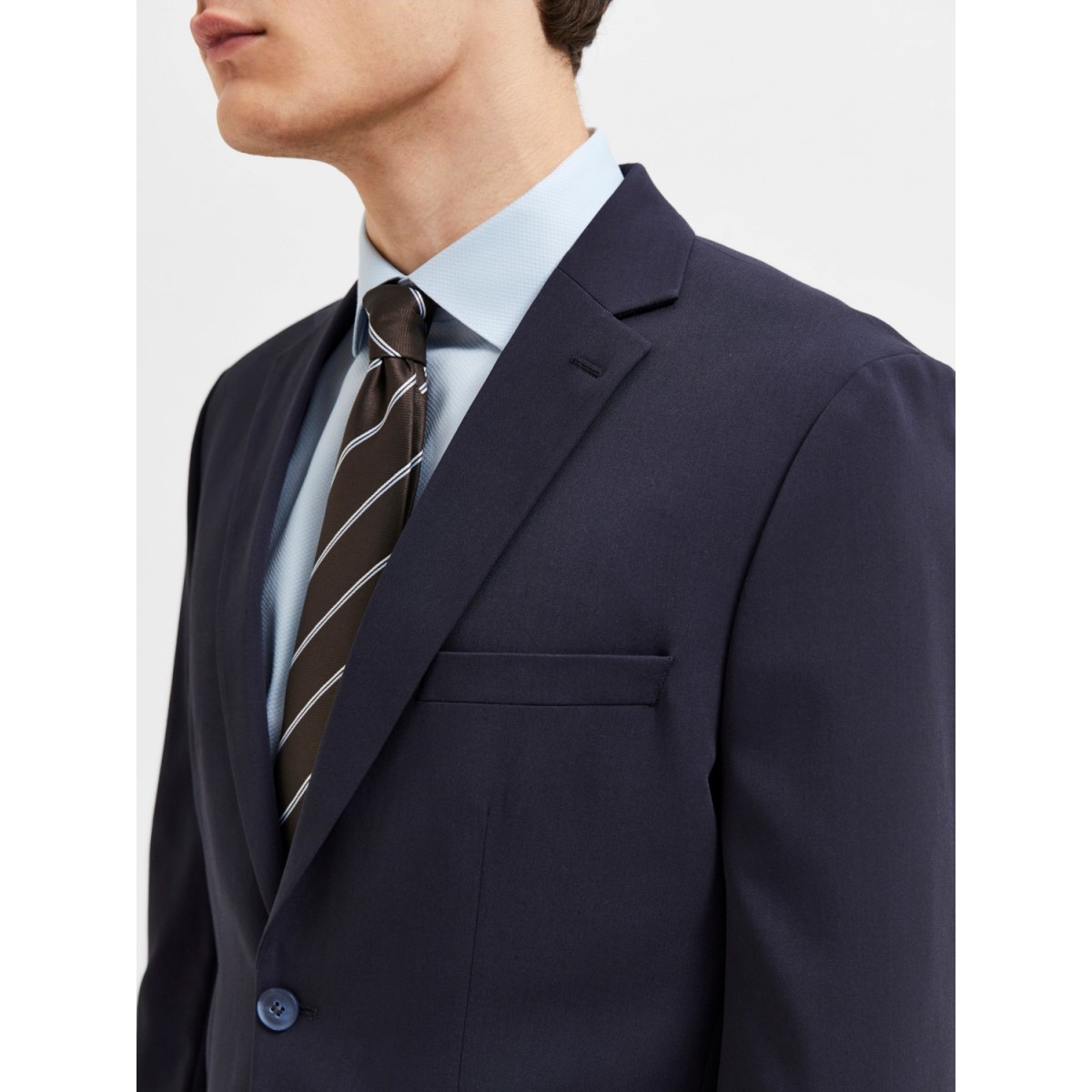 Selected - Blazer homme marine structuré