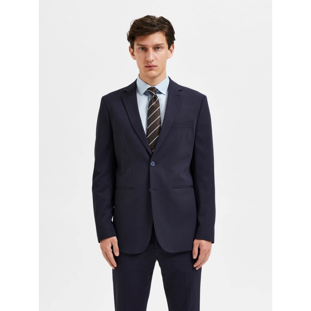 Selected - Blazer homme marine structuré