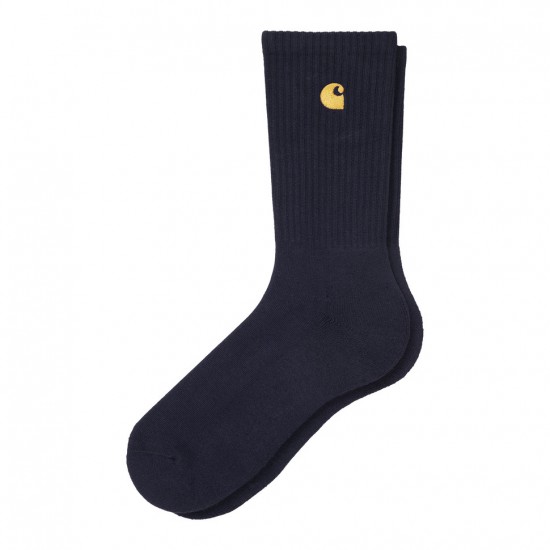 Carhartt WIP - Chaussettes marine et or