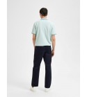 Selected homme - Pantalon chino droit camel