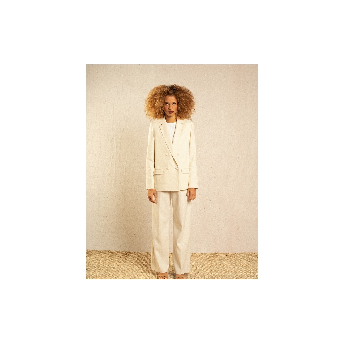 Grace et Mila - Pantalon large noir 7/8