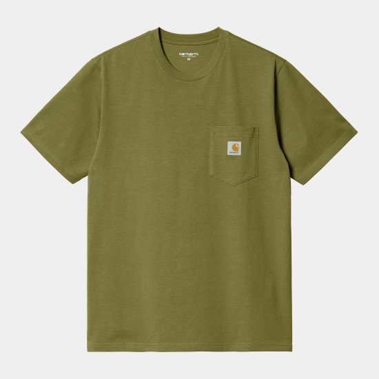 Carhartt WIP - T-shirt vert avec poche