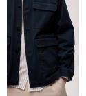 Selected - Veste en toile bleu marine
