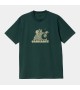 Carhartt WIP - T-shirt imprimé vert canard