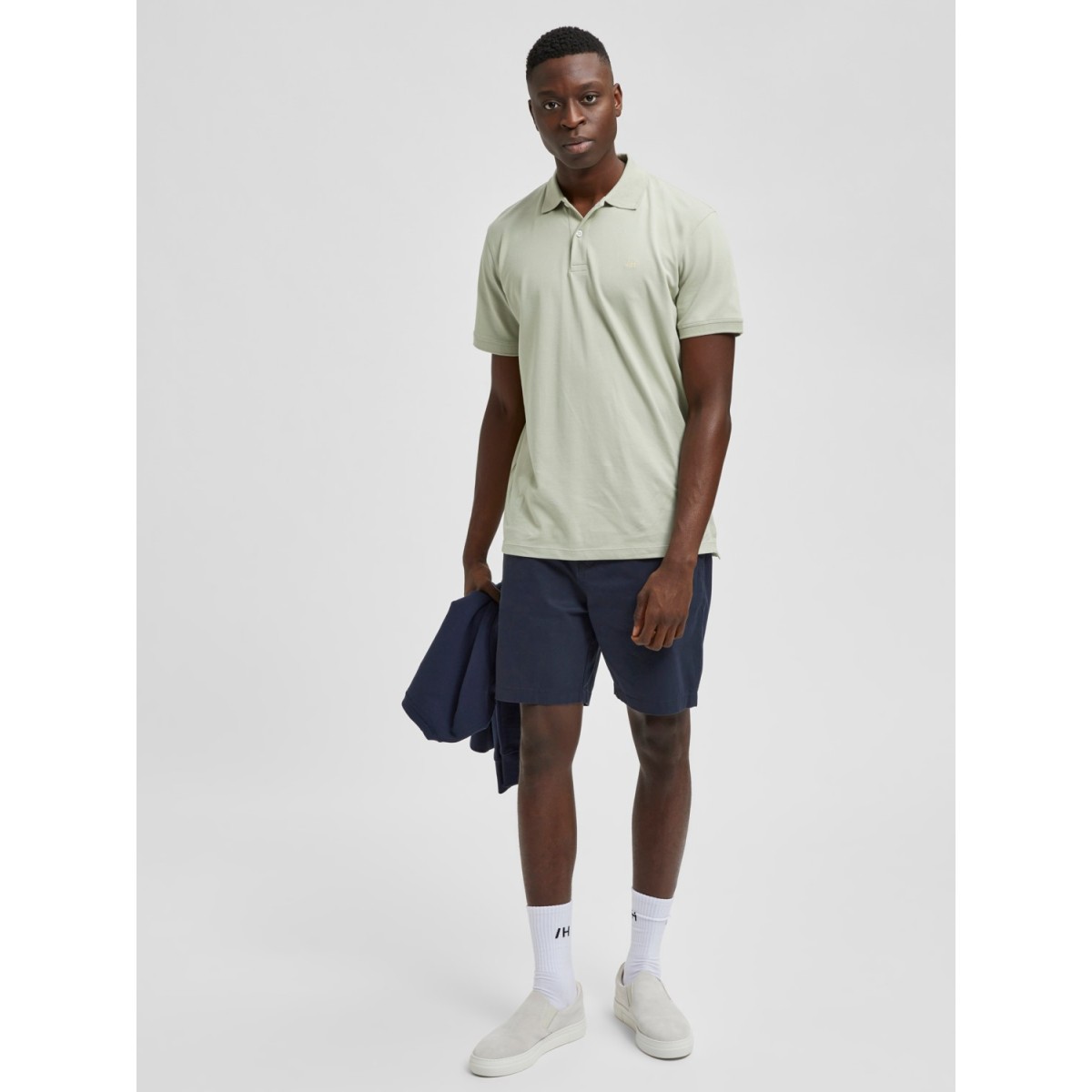 Selected - Short chino rouge brique