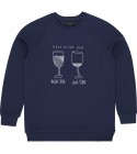 Bask in the sun - Sweat bleu marine Marees