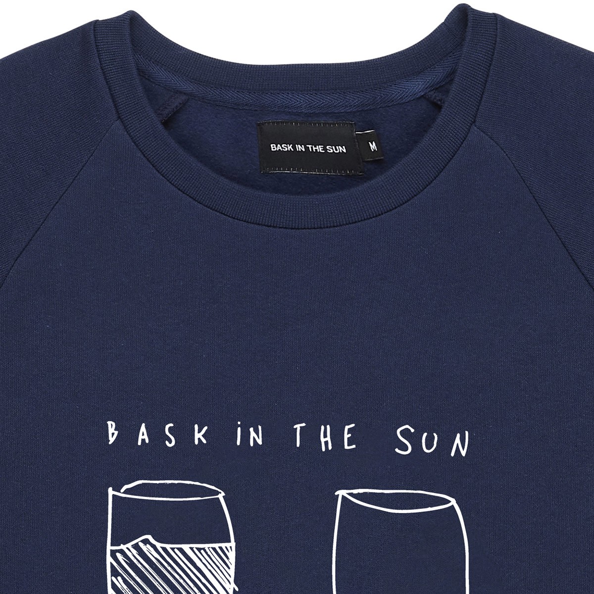 Bask in the sun - Sweat bleu marine Marees