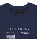 Bask in the sun - Sweat bleu marine Marees