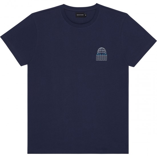 Bask in the sun - T-shirt bleu marine Mini to the sea