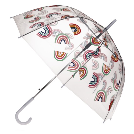 BONTON - Parapluie à canne transparent adulte