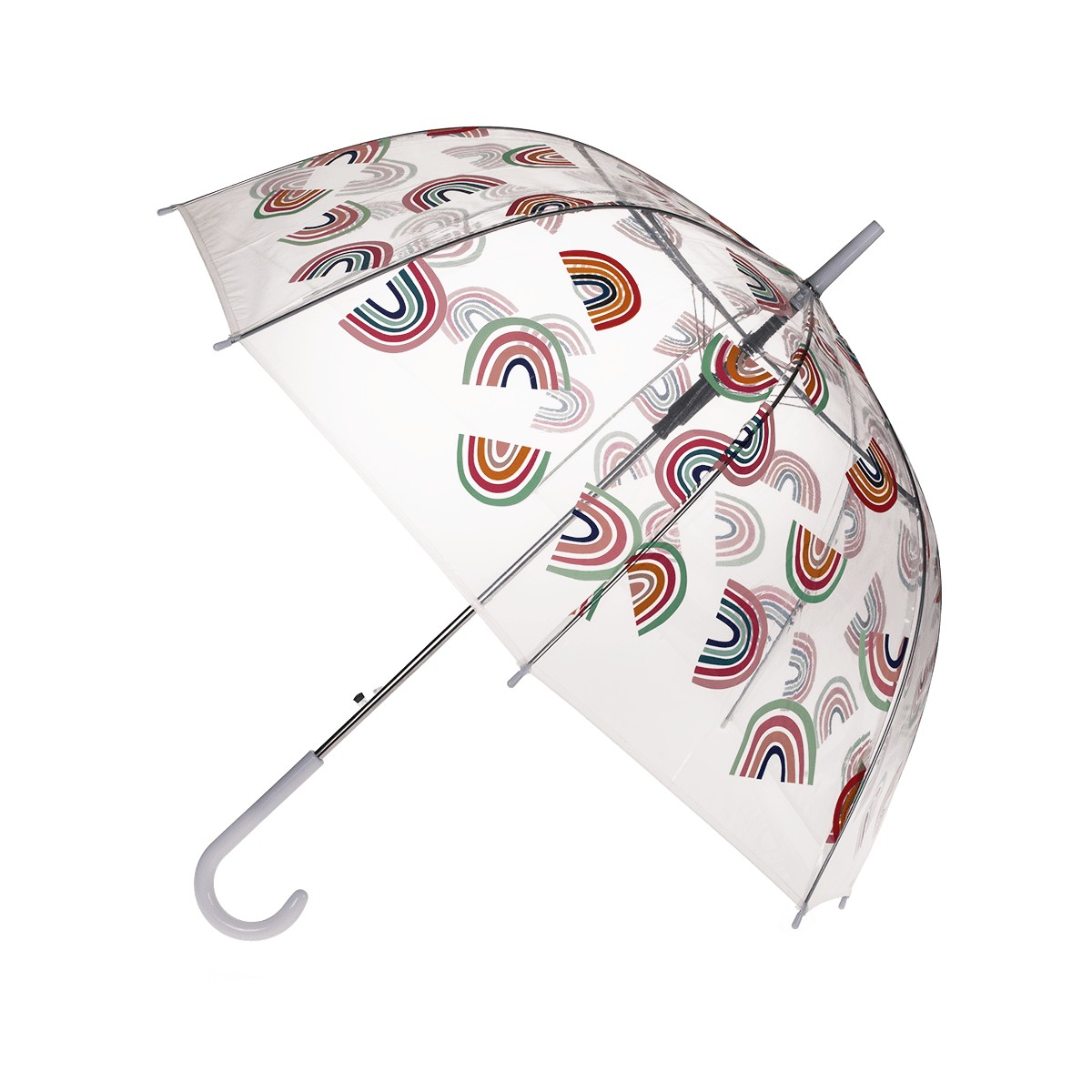 BONTON - Parapluie à canne transparent adulte