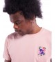 Olow - T-shirt rose pastel à broderie
