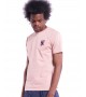 Olow - T-shirt rose pastel à broderie