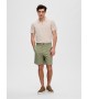 Selected - Short chino vert olive