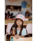 Hello Hossy - Casquette enfant ivoire à motifs