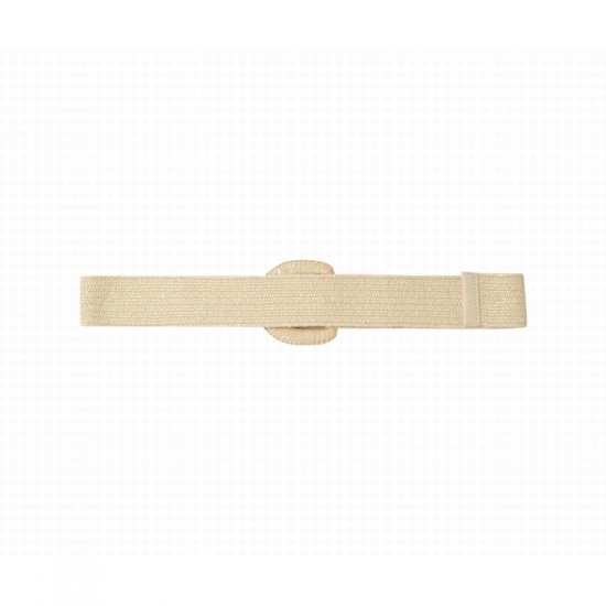 Grace et Mila - Ceinture rectangulaire ecru  pour femme 2