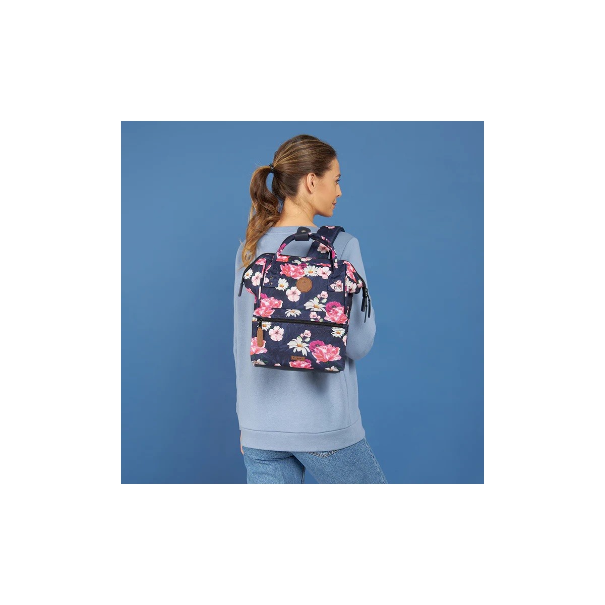 Cabaia - Petit sac à dos imprimé fleurs