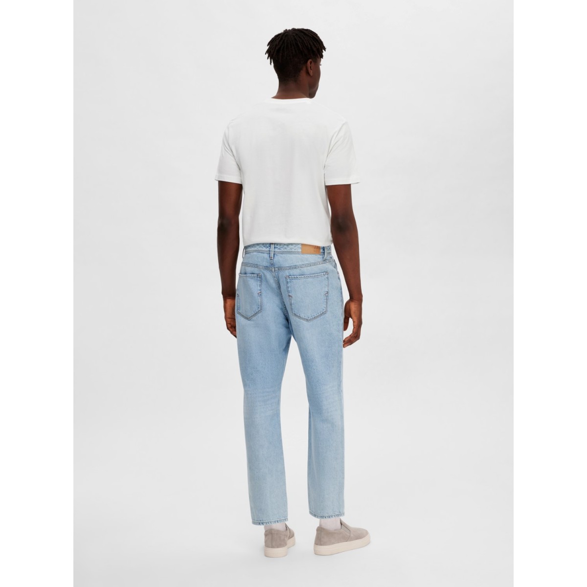Selected  - Jeans bleu clair court
