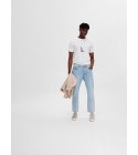 Selected  - Jeans bleu clair court