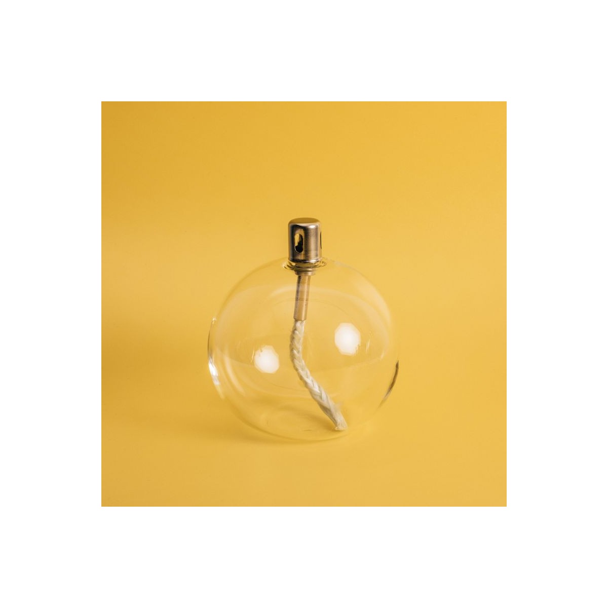 BAZARDELUXE - Lampe à huile sphere en verre