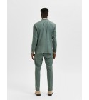 Selected - Blazer en lin vert eau homme