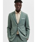 Selected - Blazer en lin vert eau homme