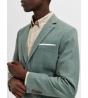 Selected - Blazer en lin vert eau homme