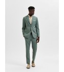 Selected - Blazer en lin vert eau homme