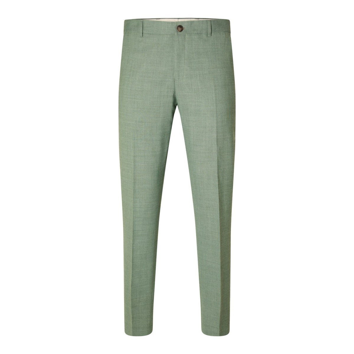 Selected - Pantalon de costume en lin vert eau