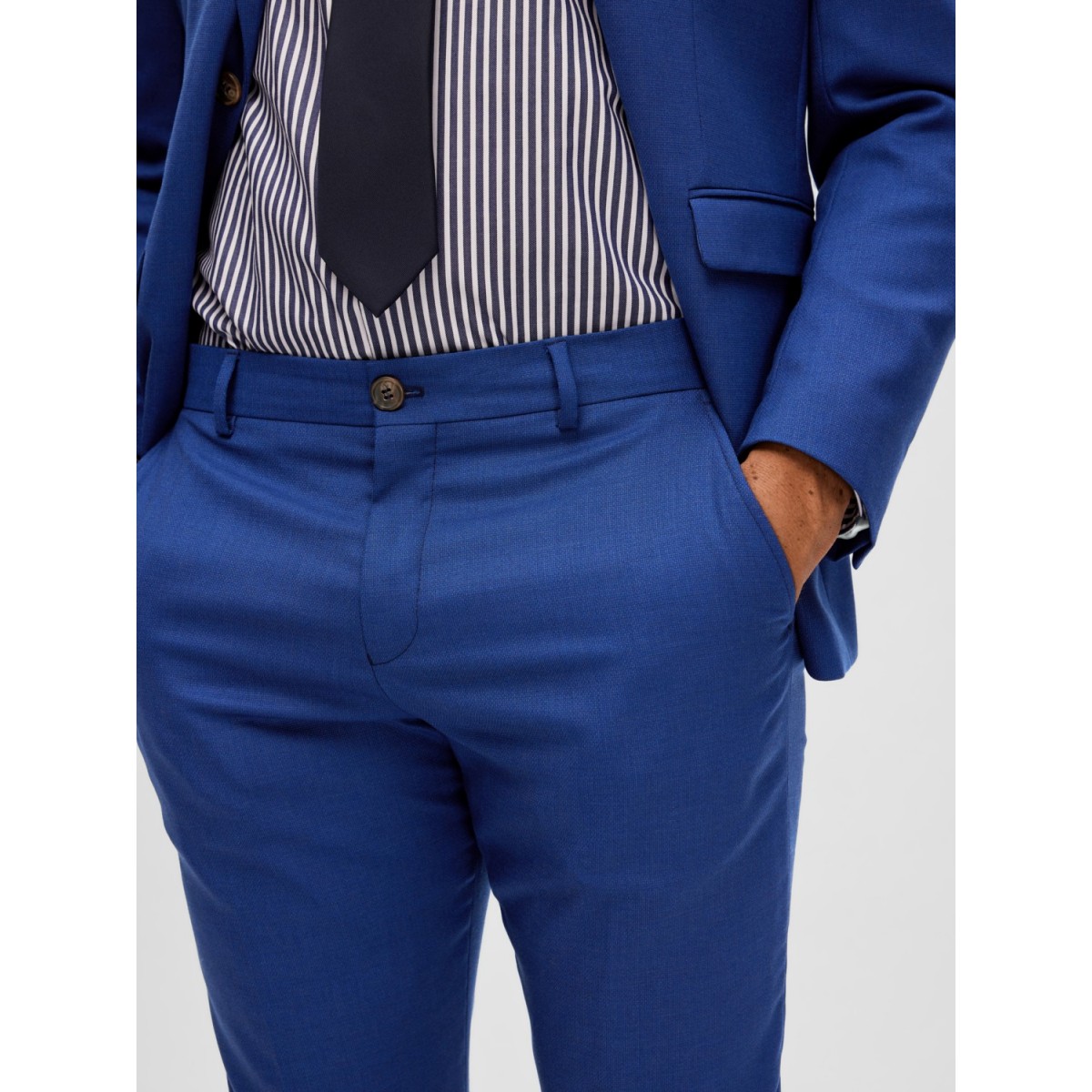 Selected - Pantalon costume bleu roi foncé